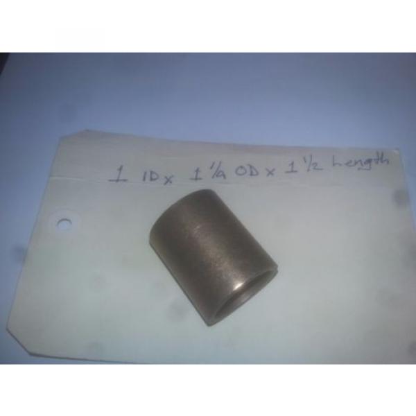 Oilite Bronze Bushing 1 ID x 1 1/4 OD x 1 1/2 Length Plain Sleeve #3 image