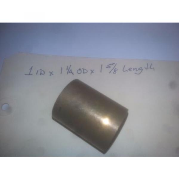 Oilite Bronze Bushing 1 ID x 1 1/4 OD x 1 5/8 Length Plain Sleeve #3 image