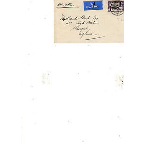 CEYLON. 1938 PLAIN COVER TO LONDON BEARING KGv 50c TIED BY COLOMBO cds. #1 image