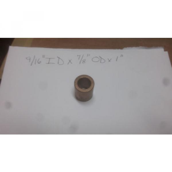 Lot of 2 Oilite Bronze Bushing 9/16 ID x 7/8 OD x 1 Length Plain Sleeve #1 image