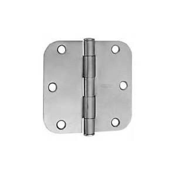 Stanley RD758-312 3.5&#034; x 3.5&#034; Plain Bearing 5/8&#034; Radius Corner Mortise Hinge - P #1 image