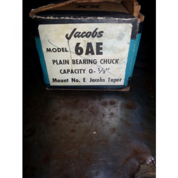 JACOBS PLAIN BEARING CHUCK 6AE PLAIN BEARING CHUCK 0-1/2&#034; CAPACITY MOUNT NO. E #2 image