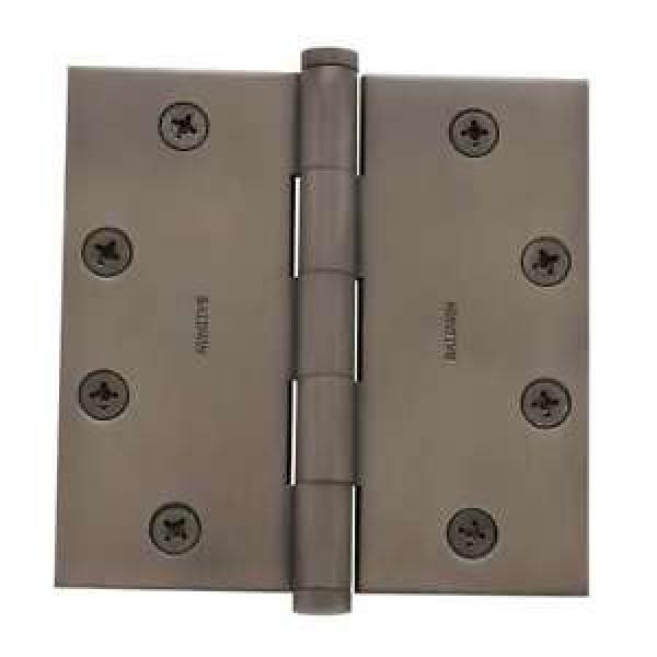 Baldwin 1045.I 4.5&#034; x 4.5&#034; Solid Brass Square Corner Plain Bearing Mortise Hinge #1 image