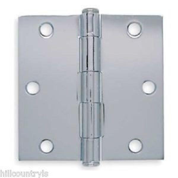 1VZZ2 BATTALION Door Hinges, Full Mortise, Plain Bearing-3.5&#034;X3.5&#034;-2 Pack-Chrome #1 image