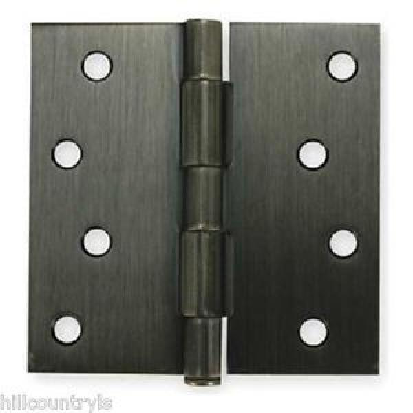 1WAG6 Battalion Door Hinges, Full Mortise, Plain Bearing-4.5&#034;X4.5&#034; -3 Pack-Brass #1 image