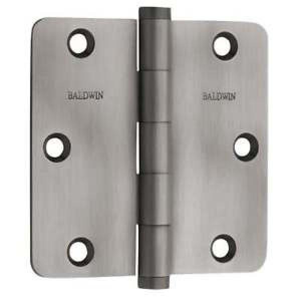 Baldwin 1435.I 3.5&#034; x 3.5&#034; Solid Brass 1/4&#034; Radius Corner Plain Bearing Mortise #1 image