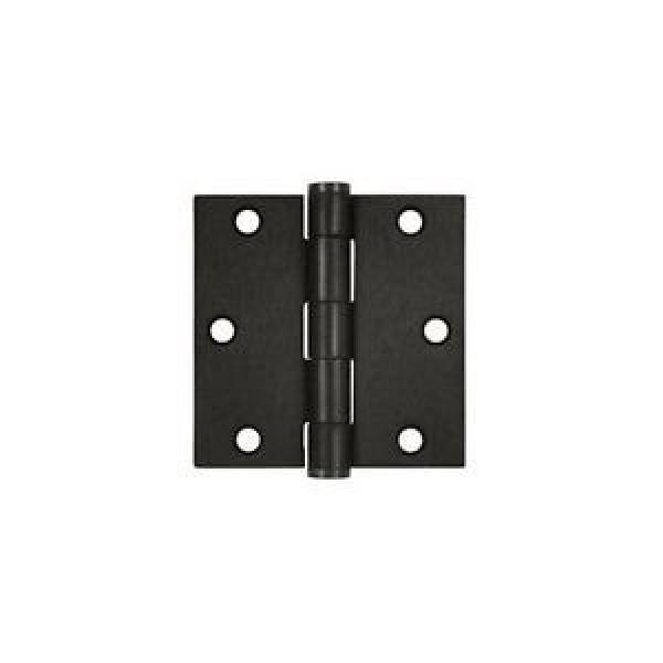 Deltana S35HD Oil Rubbed Bronze 3.5&#034; x 3.5&#034; Square Corner Plain Bearing Mortise #1 image