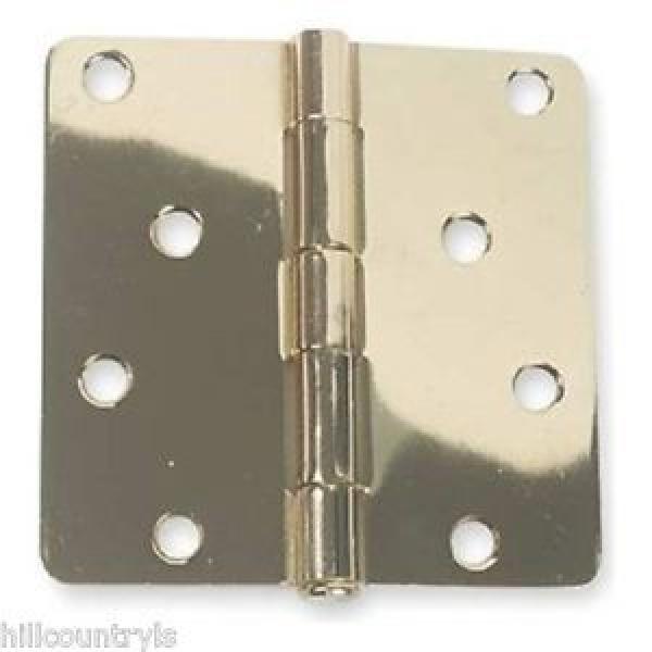 1WAL7 Battalion Door Hinges, Full Mortise, Plain Bearing - 4&#034;X4&#034; - 2 Pack Brass #1 image