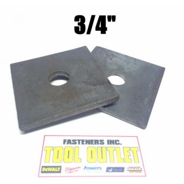 (Qty 100) 3/4&#034; x 3&#034; x .31 (5/16&#034;) Square Bearing Plate Washer Plain Finish #1 image