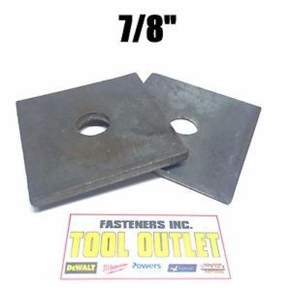 (Qty 100) 7/8&#034; x 3&#034; x .31 (5/16&#034;) Square Bearing Plate Washer Plain Finish #1 image