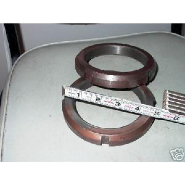 LOT OF TWO PLAIN STEEL SHAFT BEARING LOCK NUT #  A N  19 #1 image