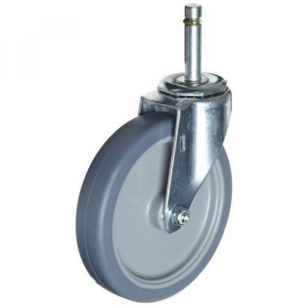 E.R. Wagner Stem Caster, Swivel, Polyolefin Wheel, Plain Bearing, 125 lbs 3&#034; 1&#034; #2 image