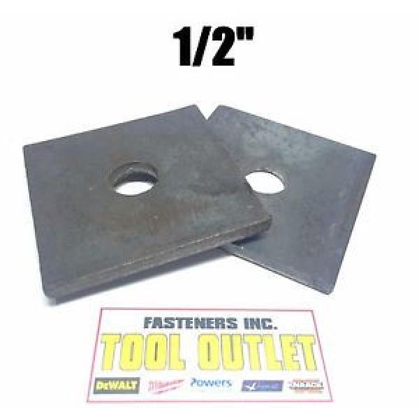 (Qty 25) 1/2&#034; x 3&#034; x .25 (1/4&#034;) Square Bearing Plate Washer Plain #1 image