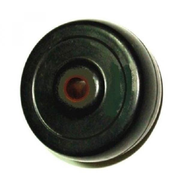 Hard Rubber Wheel with 5/16&#034; ID Plain Bore Bearing 2&#034; Diameter x 7/8&#034; Wide Wheel #1 image