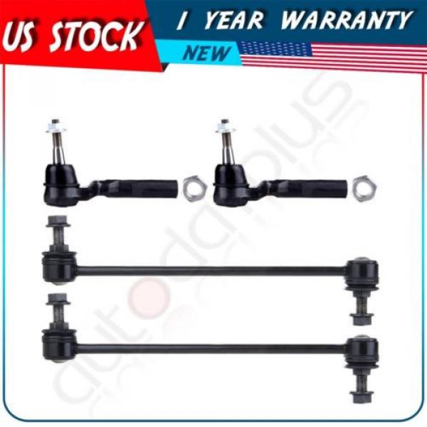 4 Pcs Suspension Sway Bar Link Outer Tie Rod Ends for 2004-2010 Chevrolet Malibu #1 image