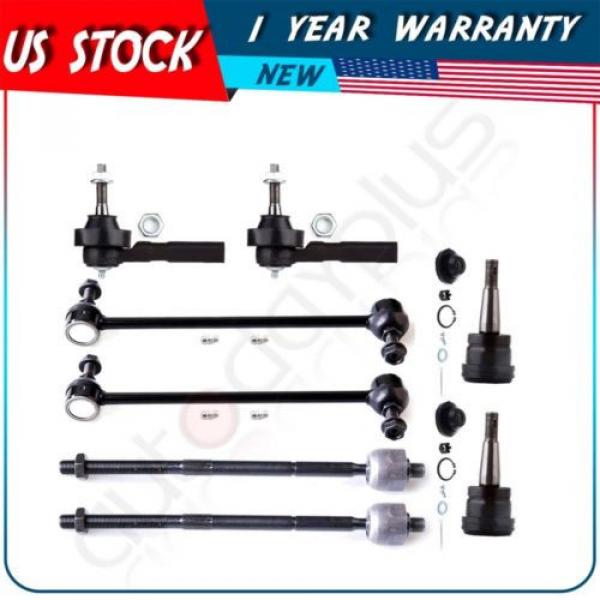 8 Pcs Suspension Ball Joint Tie Rod Ends for 2001-2004 Chrysler Town &amp; Country #1 image