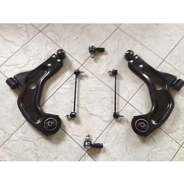 FORD PUMA (97-01) TWO FRONT WISHBONES SUSPENSION ARMS+2 TRACK ROD ENDS+2 LINKS #1 image