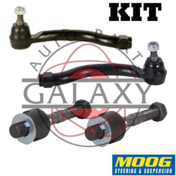 Moog New Inner &amp; Outer Tie Rod End Pair For Acura TL TSX Honda Accord #1 image