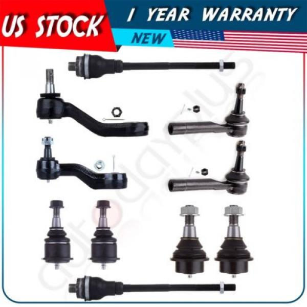 10 Pc Suspension Tie Rod End Pitman &amp; Idler Arm for Chevrolet Avalanche 1500 #1 image