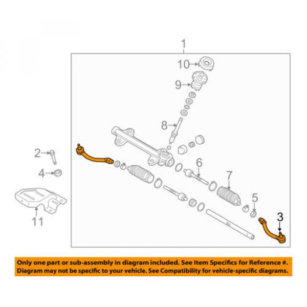 KIA OEM 14-15 Forte Steering Gear-Outer Tie Rod End 56820A7000 #1 image