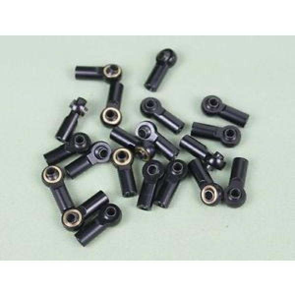 20PCS M3 Aluminum Rod End Ball End for 1/10 Crawler, Good Quality Black #1 image