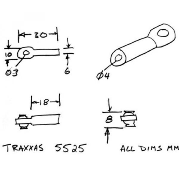 Traxxas 5525 Rod Ends / Hollow Balls (12) #3 image