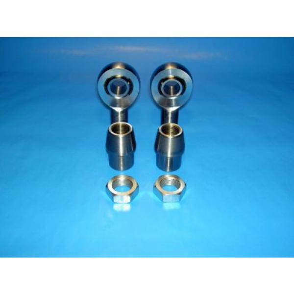 5/8 x 1/2 Bore Chromoly Panhard Bar Rod End kit, Heim Joints (Bung 1-1/8 x.083) #1 image