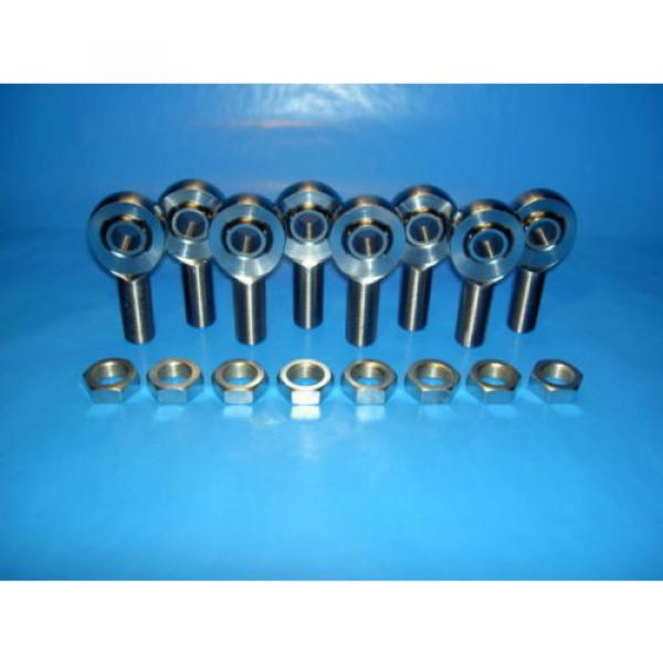 4-Link 1/2-20 x 1/2 Bore, Chromoly, Rod End / Heim Joint, With Jam Nuts #1 image