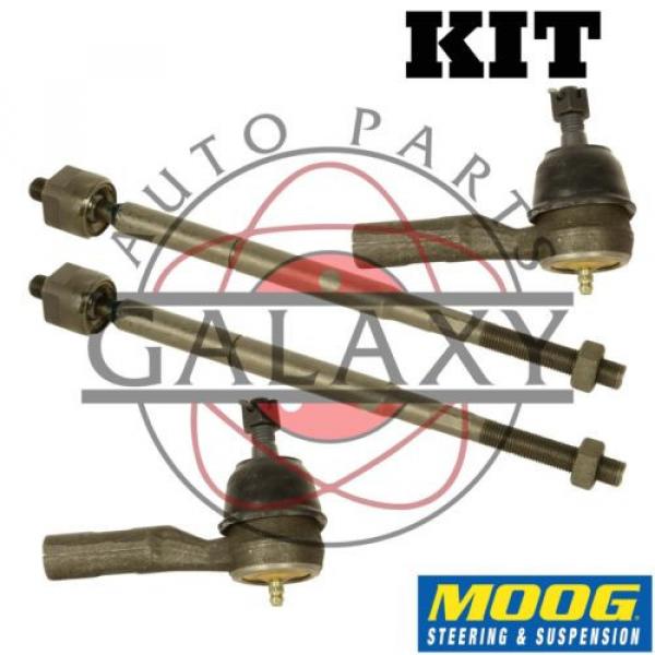 Moog New Inner &amp; Outer Tie Rod End PairS For Cobalt G5 HHR Ion Pursuit #1 image