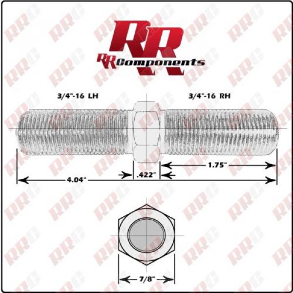 Jack Screw 3/4&#034;-16 LH / 3/4&#034;-16 RH Thread Male Rod End Heim Joint Adjuster  .750 #2 image