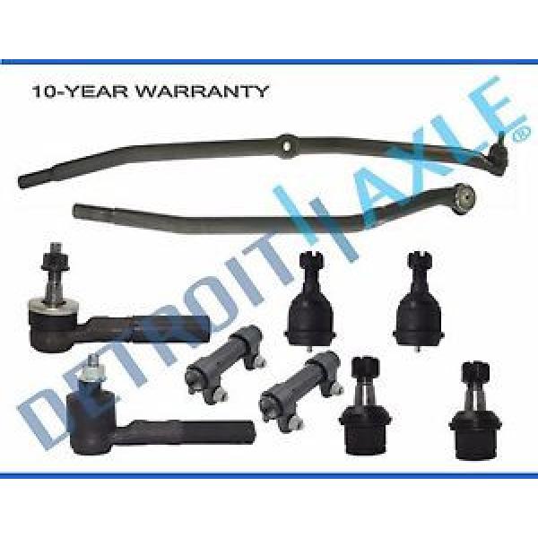 New 10pc Complete Front Suspension Upper / Lower Ball Joints Tie Rod Ends 4WD #1 image