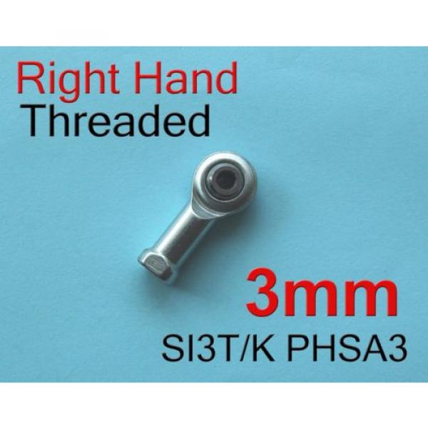 2pcs Right 3mm SI3T/K PHSA3 SI3P/K NHS3 Threaded Female Rod End Joint Bearing #1 image