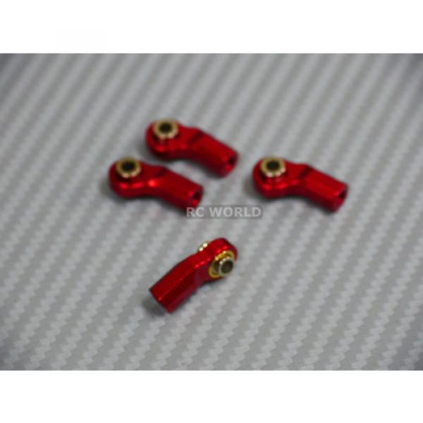 M3 METAL BENT Angled ROD ENDS For Aluminum Link Ends  RED  (4PCS) #2 image