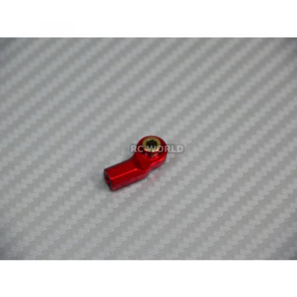 M3 METAL BENT Angled ROD ENDS For Aluminum Link Ends  RED  (4PCS) #4 image