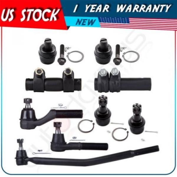 9 Suspension Lower Ball Joint Tie Rod Ends for 1999-2005 Ford E350 Super Duty #1 image