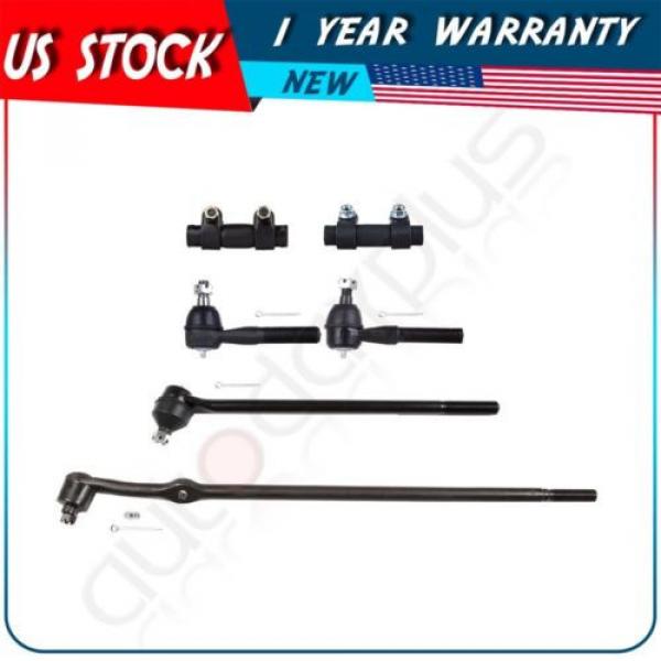 6 Pcs New Suspension Steering Tie Rod Ends for 1980-1996 Ford F-150 RWD #1 image