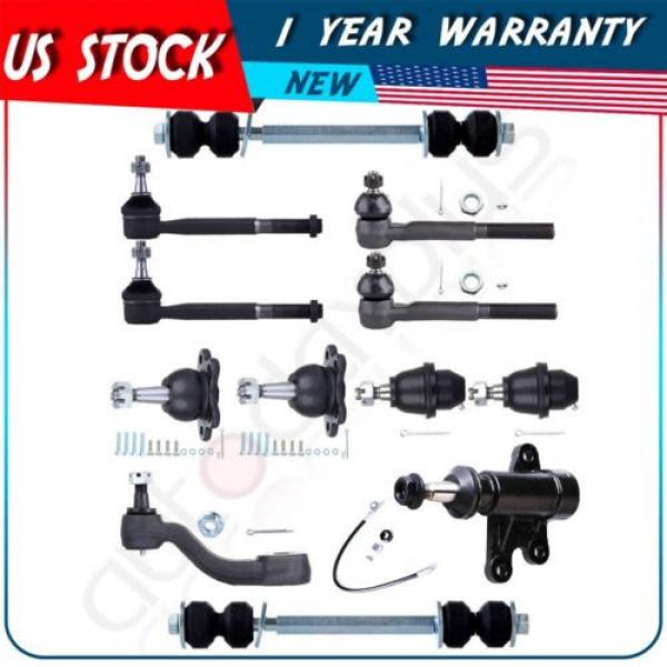 New Suspension Kit For 1999-2000 Cadillac Escalade Front Ball Joint Tie Rod Ends #1 image