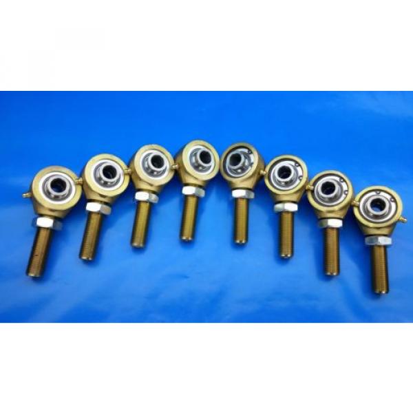 3/4&#034;-16 x 9/16&#034; Bore 4-Link Chromoly Rod End Kit, Heim Joints, w / Jams, Flex #1 image