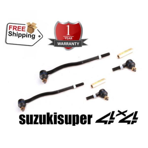 2  x  Suzuki Vitara Adjustable Front Tie Rod End Kit 1988-1998 Pair #1 image