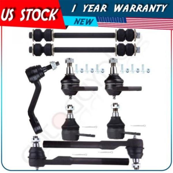 9 PCS Front Suspension Kit Tie Rod End for 2000-2001 DODGE RAM 1500 PICKUP 2WD #1 image