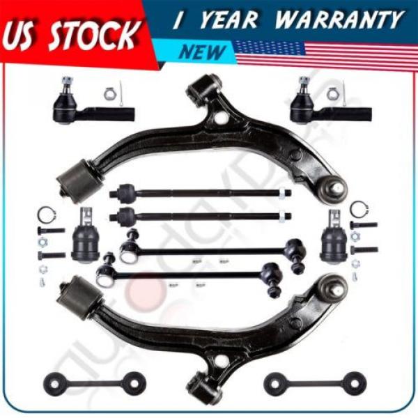 12 Pcs New Suspension Kit Control Arm Tie Rod End for 96-00 Dodge Caravan #1 image