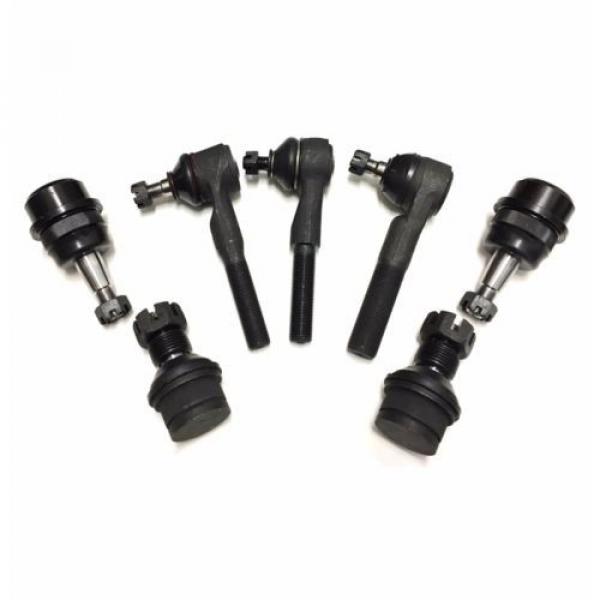 4 Pc Ball Joint Kit 3 Tie Rod End Wrangler Grand Cherokee Suspension Set #2 image