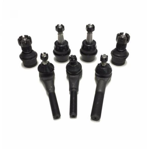 4 Pc Ball Joint Kit 3 Tie Rod End Wrangler Grand Cherokee Suspension Set #3 image