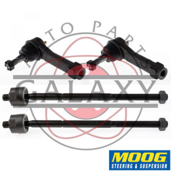 Moog New Inner &amp; Outer Tie Rod Ends For Voyager Grand Caravan Town &amp; Country #1 image