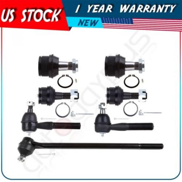 7 Pcs Suspension Kit Ball Joint Tie Rod End for 1980-1996 Ford F-150 4WD &amp; 4x4 #1 image