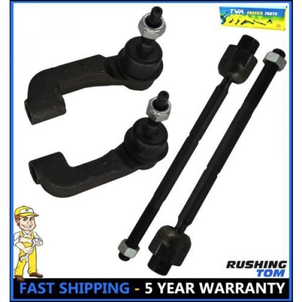 4 Pc Kit Front Left Right Inner Outer Tie Rod End Jeep Liberty 02-04 4WD 2WD #1 image