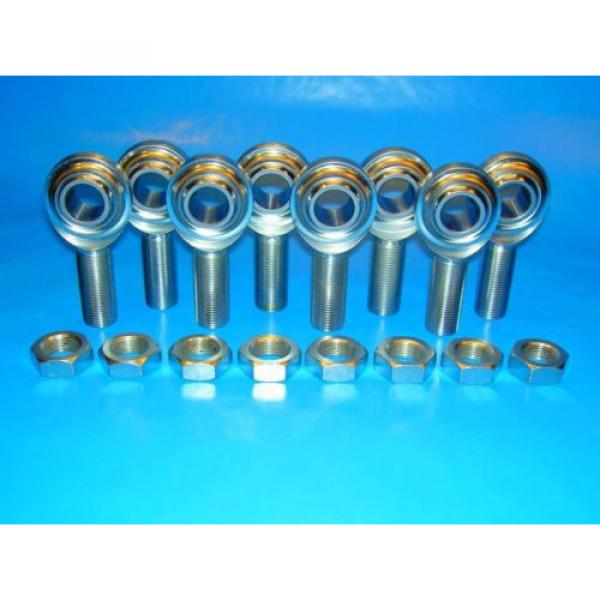 5/8&#034;-18  x 5/8&#034;  Bore  4-Link Rod End Economy Kit,  Heim Joints, With Jam Nuts #1 image