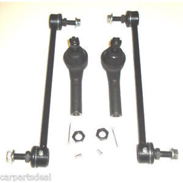 Dodge Caravan 2005-2007 Front Sway Bar Link Kit &amp; Outer Tie Rod End Kit 4Psc #1 image