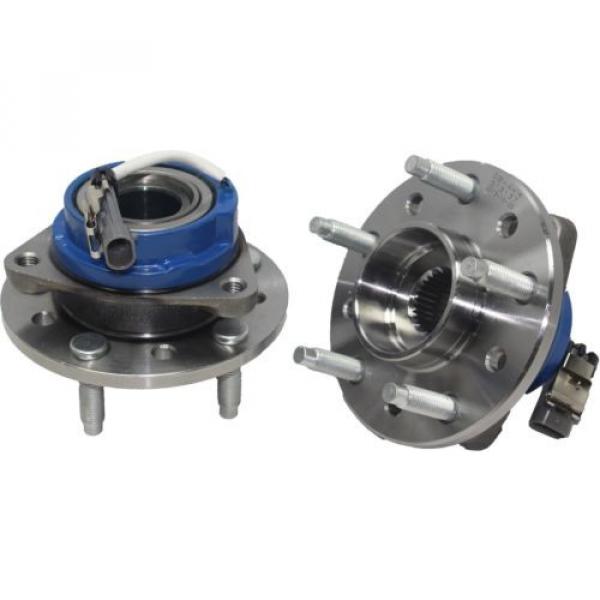 NEW 4 pc Kit - 2 Front Wheel Hub and Bearing Assembly w/ ABS + 2 Outer Tie Rod #2 image