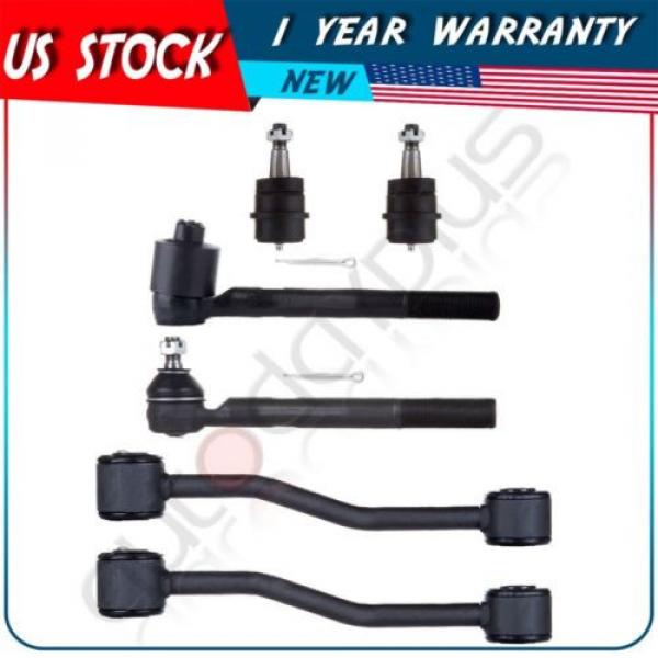 6 Pcs/Set Ball Joint Suspension Tie Rod End Kit for 99-04 Jeep Grand Cherokee #1 image